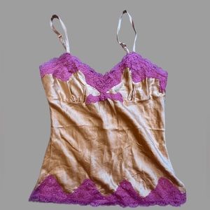 Silk lingerie camisole top